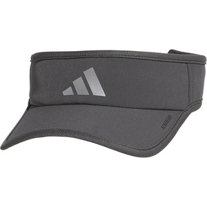 adidas Men’s Superlite Visor – Lightweight Moisture-Wicking Running Hat(Grey Six/Silver Metallic/3)