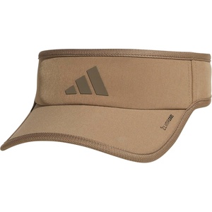 adidas Men’s Superlite Visor – Lightweight Moisture-Wicking Running Hat(Khaki Six/Cargo Brown/3)