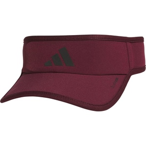 adidas Men’s Superlite Visor – Lightweight Moisture-Wicking Running Hat(Maroon/Black/3)