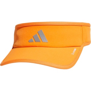 adidas Men’s Superlite Visor – Lightweight Moisture-Wicking Running Hat(Pure Orange/Silver Metallic/White/3)