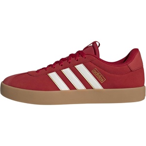 adidas Men’s VL Court 3.0 Sneakers(Better Scarlet/White/Gold Metallic)