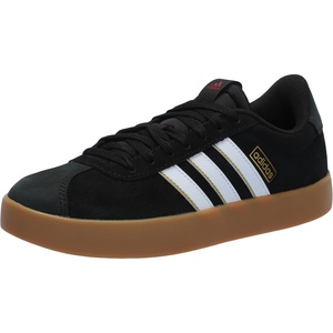 adidas Men’s VL Court 3.0 Sneakers(Black/White/Team Victory Red)