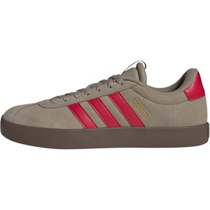 adidas Men’s VL Court 3.0 Sneakers(Blanch Cargo/Pure Ruby/Gold Metallic)