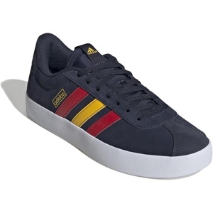 adidas Men’s VL Court 3.0 Sneakers(Legend Ink Better Scarlet Bold Gold)