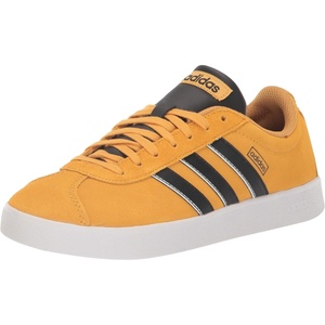 adidas Men’s VL Court 3.0 Sneakers(Preloved Yellow/Black/Black Blue Metallic)