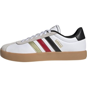 adidas Men’s VL Court 3.0 Sneakers(White/Black/Gold Metallic)