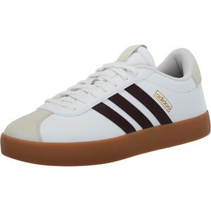 adidas Men’s VL Court 3.0 Sneakers(White/Shadow Brown/Alumina)