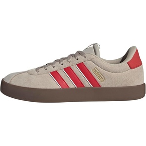 adidas Men’s VL Court 3.0 Sneakers(Wonder Beige/Better Scarlet/White)