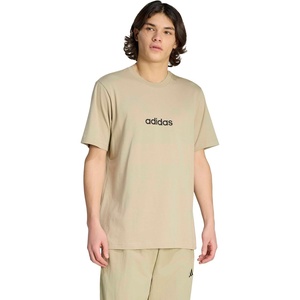 adidas Originals Men’s Essentials Linear Single Jersey T-Shirt(Wonder Cargo/Black)