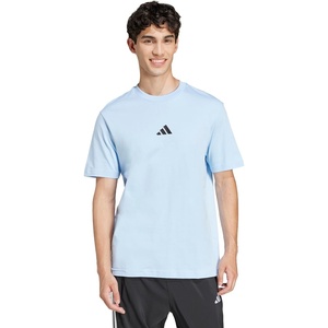 adidas Originals Men’s Essentials Small Logo Single Jersey T-Shirt(Blue/Black)