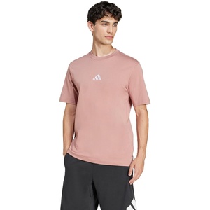 adidas Originals Men’s Essentials Small Logo Single Jersey T-Shirt(Warm Clay/White)