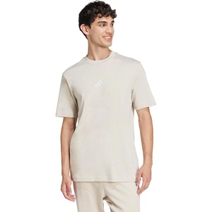 adidas Originals Men’s Essentials Small Logo Single Jersey T-Shirt(Wonder Alumina/White)