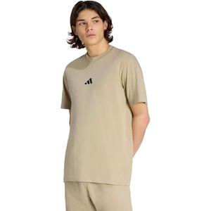 adidas Originals Men’s Essentials Small Logo Single Jersey T-Shirt(Wonder Cargo/Black)