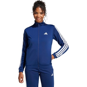 adidas Originals Women’s Tricot 3-Stripes Track Top Sweatshirt(Dark Blue/White)