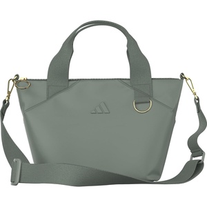 adidas Small Tote Mini Bag for Women and Men(Premium/Silver Green/Gold Metallic)
