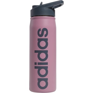 adidas Stainless Steel Metal Water Bottle 20 oz (600 mL) Straw Lid(Wonder Orchid Purple/Onix Grey)