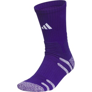 adidas Unisex 5-Star Socks (1 Pair) for Training and Multiple Sports(Collegiate Purple/White/3)