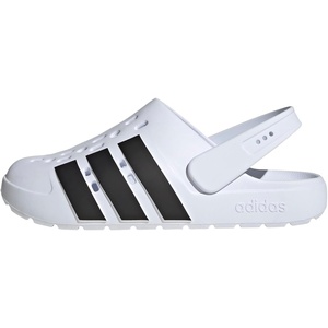 adidas Unisex Adult Adilette Clog 2.0 Clogs(White/Black/White)