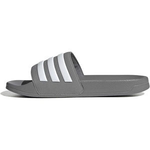 adidas Unisex Adult Adilette Shower Slide Sandal(Grey/White/Grey)
