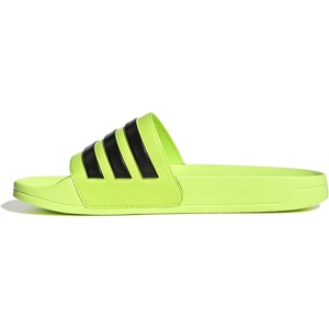 adidas Unisex Adult Adilette Shower Slide Sandal(Lucid Lemon/Black/Lucid Lemon)