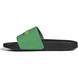 adidas Unisex Adult Adilette Shower Slide Sandal(Vivid Green/Bold Gold/Black)