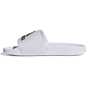adidas Unisex Adult Adilette Shower Slide Sandal(White/Black/White)