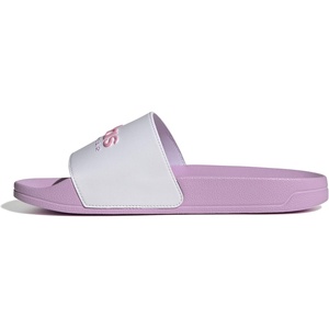 adidas Unisex Adult Adilette Shower Slide Sandal(White/Bliss Pink/Bliss Lilac)