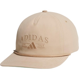 adidas Unisex Adult Foundation Strapback Hat – Adjustable Baseball Cap with Classic Logo(Warm Sandstone Beige/Brown Desert)