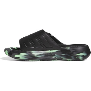 adidas Unisex Adult Lightblaze Athletic Sandals(Black/Iron Metallic/Lime Burst)
