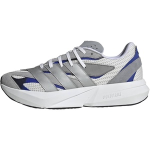 adidas Unisex Adult Lightblaze Athletic Sandals(White/Matte Silver/Lucid Blue)