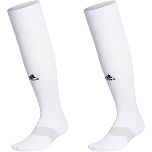 adidas Unisex Metro Soccer Socks or Calf Sleeves (1 Pair) Over-the-Calf(White/Clear Grey/Black/Sock)