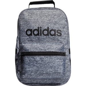 adidas Unisex Santiago Lunch Bag Cooler for Women and Men, Insulated Food Container Box with Mesh Pocket(Jersey Onix Grey/Black/1.0)