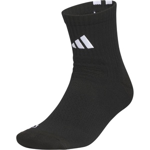 adidas Unisex Select Basketball Socks (1 Pair)(Black/White/2/Quarter)