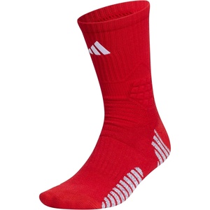 adidas Unisex Select Basketball Socks (1 Pair)(Team Power Red/White/1/Crew)