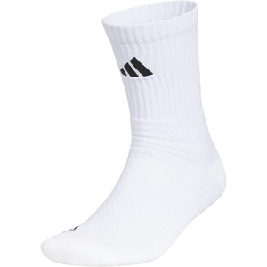adidas Unisex Select Basketball Socks (1 Pair)(White/Black/2/Crew)