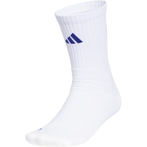 adidas Unisex Select Basketball Socks (1 Pair)(White/Team Royal Blue/2/Quarter)