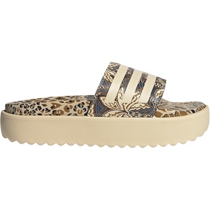 adidas Women’s Adilette Platform Slide Sandals(Crystal Sand/Crystal Sand/Crystal Sand)
