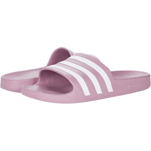 adidas Women’s Adilette Sandal(Cherry Metallic/White/Cherry Metallic)