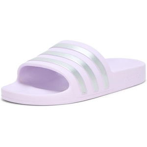adidas Women’s Adilette Sandal(Ice Lavender/Matte Silver/Matte Silver)