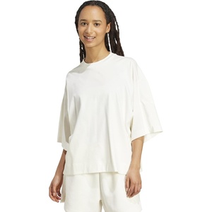 adidas Women’s All Szn Soft Lux Loose T-Shirt(Off-white)