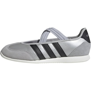 adidas Women’s Barreda Mary Jane Shoes(Silver Metallic/Black/Off White)
