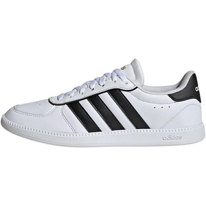 adidas Women’s Breaknet Sleek Sneakers(Cloud White Core Black Gold Metallic)