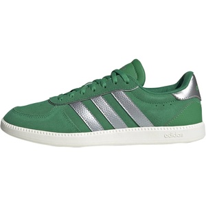 adidas Women’s Breaknet Sleek Sneakers(Green/Silver Metallic/White)