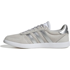 adidas Women’s Breaknet Sleek Sneakers(Grey/Silver Metallic/White)