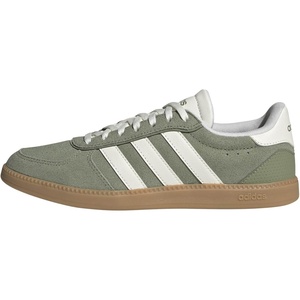 adidas Women’s Breaknet Sleek Sneakers(Tent Green/White/Gum)