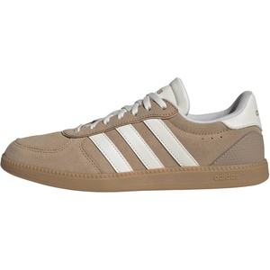 adidas Women’s Breaknet Sleek Sneakers(Warm Sandstone/White/Gum)