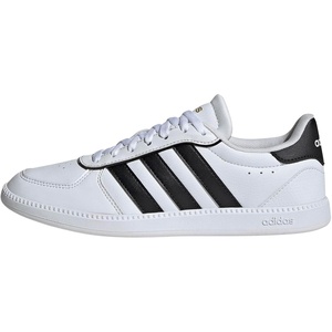 adidas Women’s Breaknet Sleek Sneakers(White/Black/Gold Metallic)