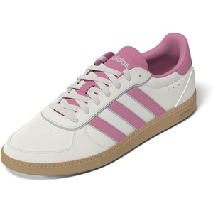adidas Women’s Breaknet Sleek Sneakers(White/Bliss Pink/Halo Mint)