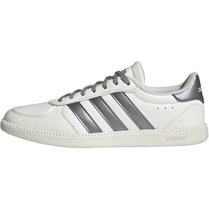 adidas Women’s Breaknet Sleek Sneakers(White/Iron Metallic/Grey)