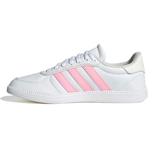 adidas Women’s Breaknet Sleek Sneakers(White/Pink Spark/White)